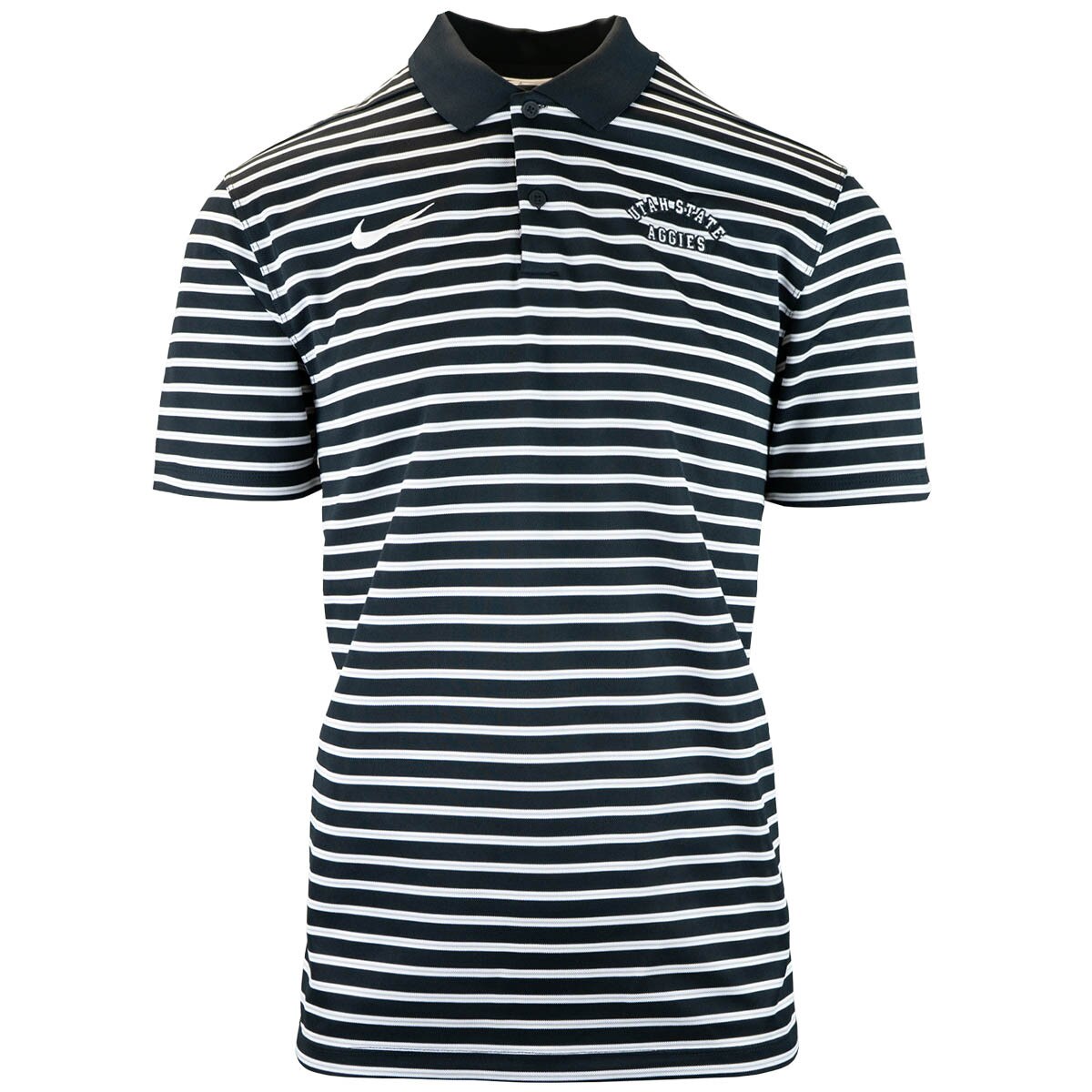 Utah State aggies men's nike striped victory polo